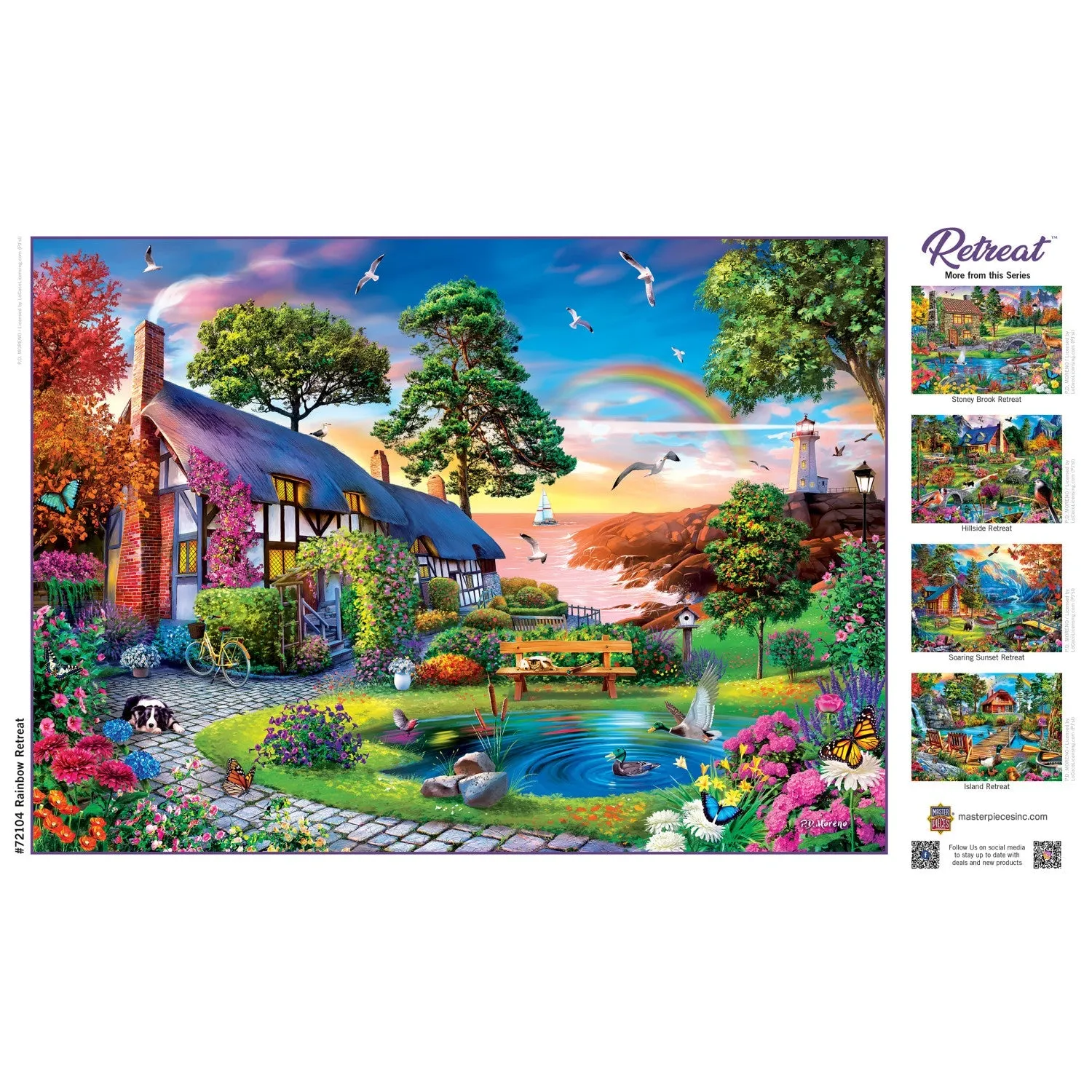 Retreats - Rainbow 1000 Piece Jigsaw Puzzle