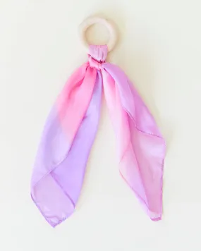 Sarah’s Silks - Natural Baby Teether - 100% Mulberry Silk and Maple Ring