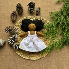 Single Doll- Garima- Cotton Fabric Toy- Deep