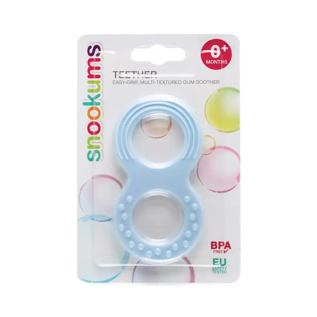 Snookums Rubber Teether Blue