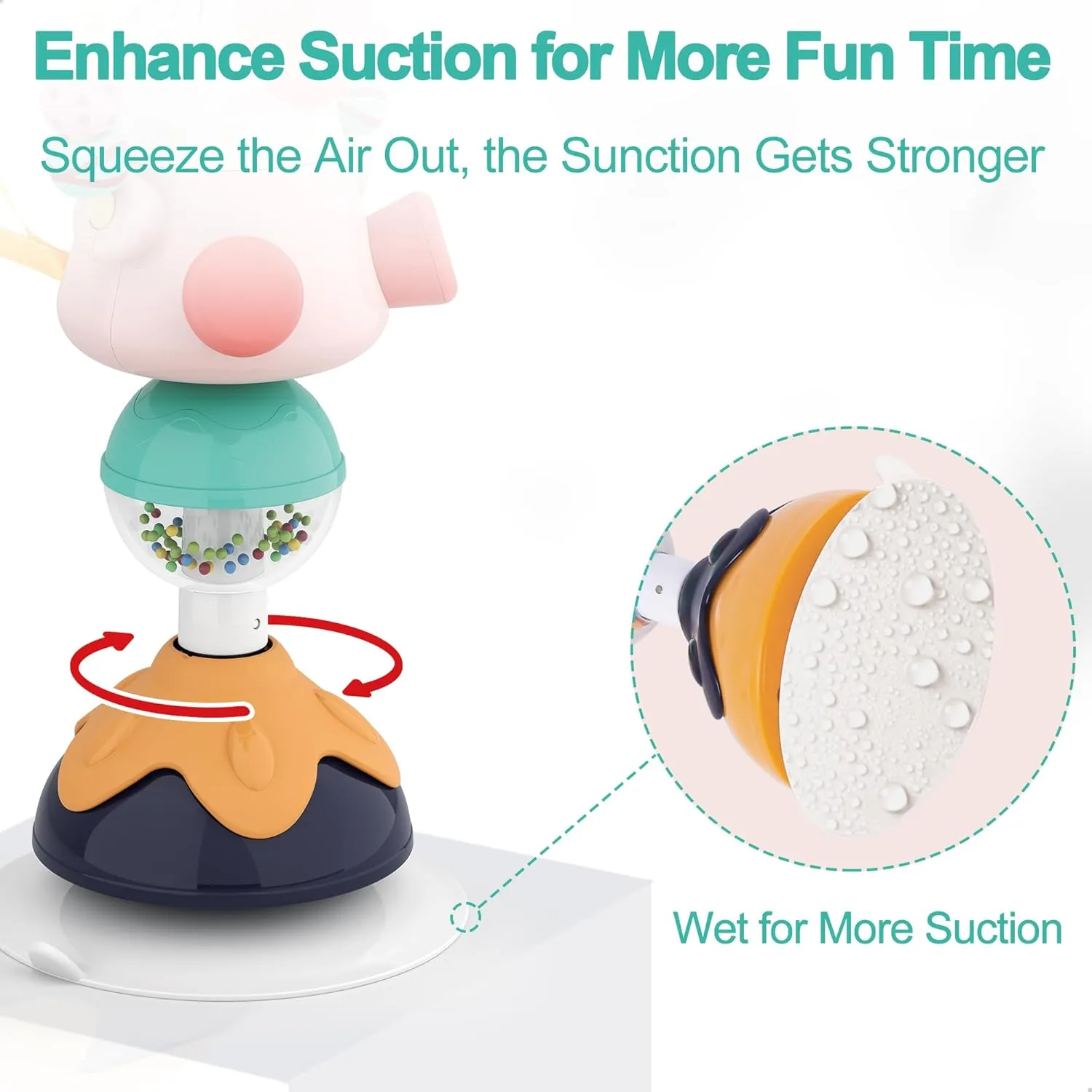 SuctionJoy Interactive Baby Rattles for Engaging Playtime and Developmental Fun
