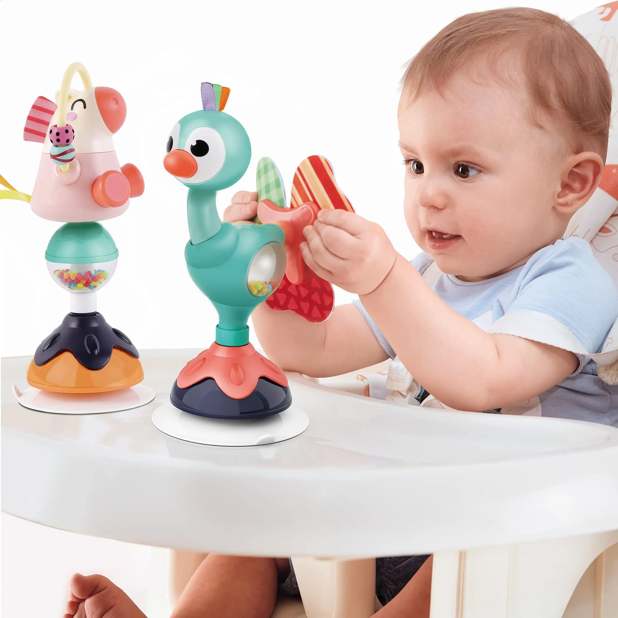 SuctionJoy Interactive Baby Rattles for Engaging Playtime and Developmental Fun