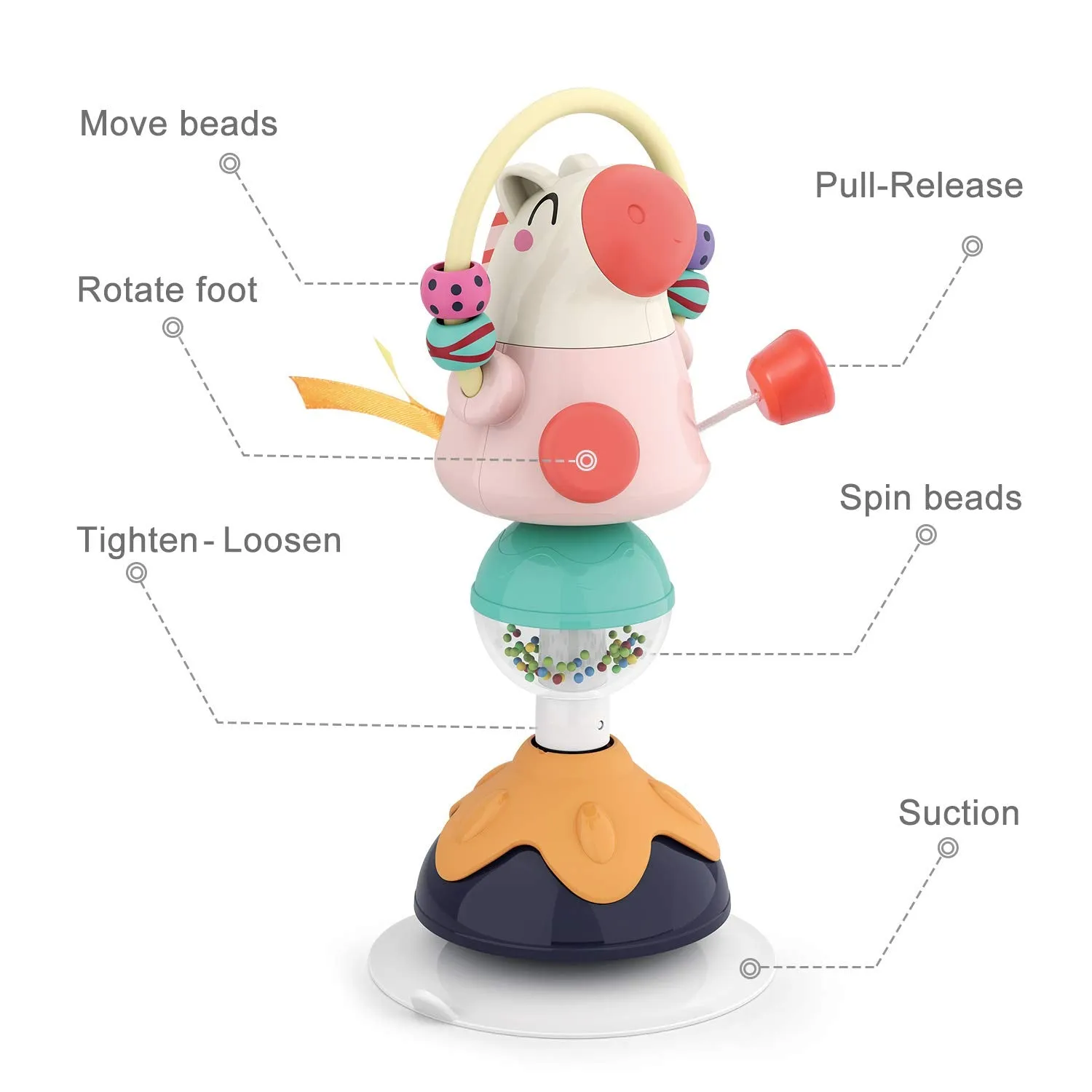 SuctionJoy Interactive Baby Rattles for Engaging Playtime and Developmental Fun