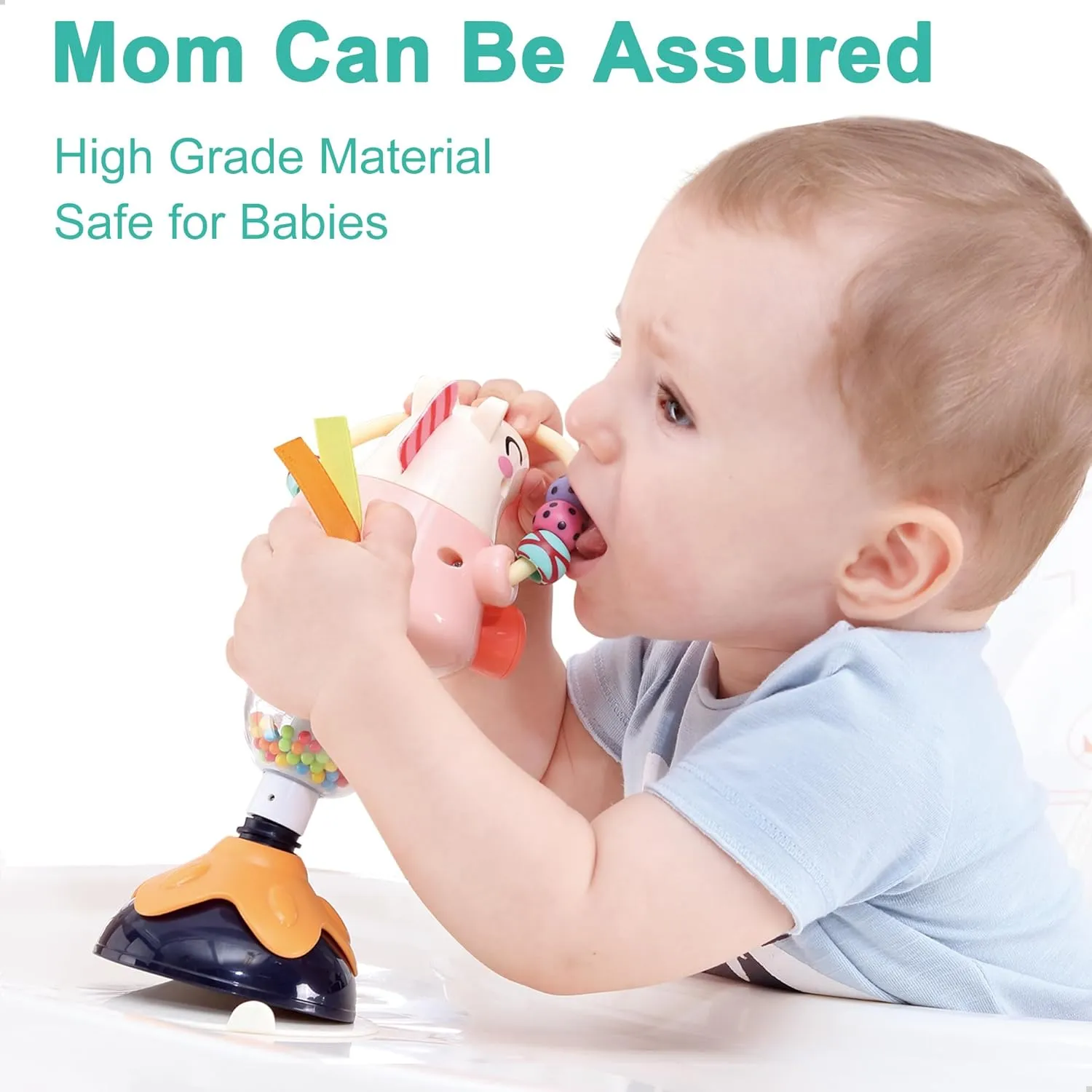 SuctionJoy Interactive Baby Rattles for Engaging Playtime and Developmental Fun