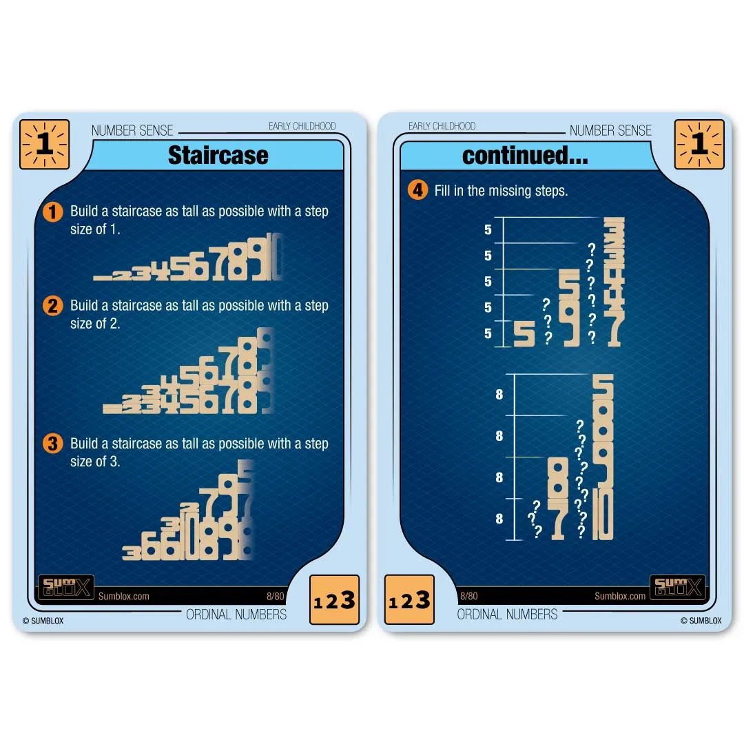 SumBlox Minis Basic Set 80 Blocks & 80 Activity Cards (last 2)