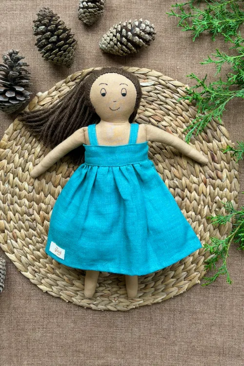 The Good Gift, Single Doll,Bhumi, Cotton Fabric Toy