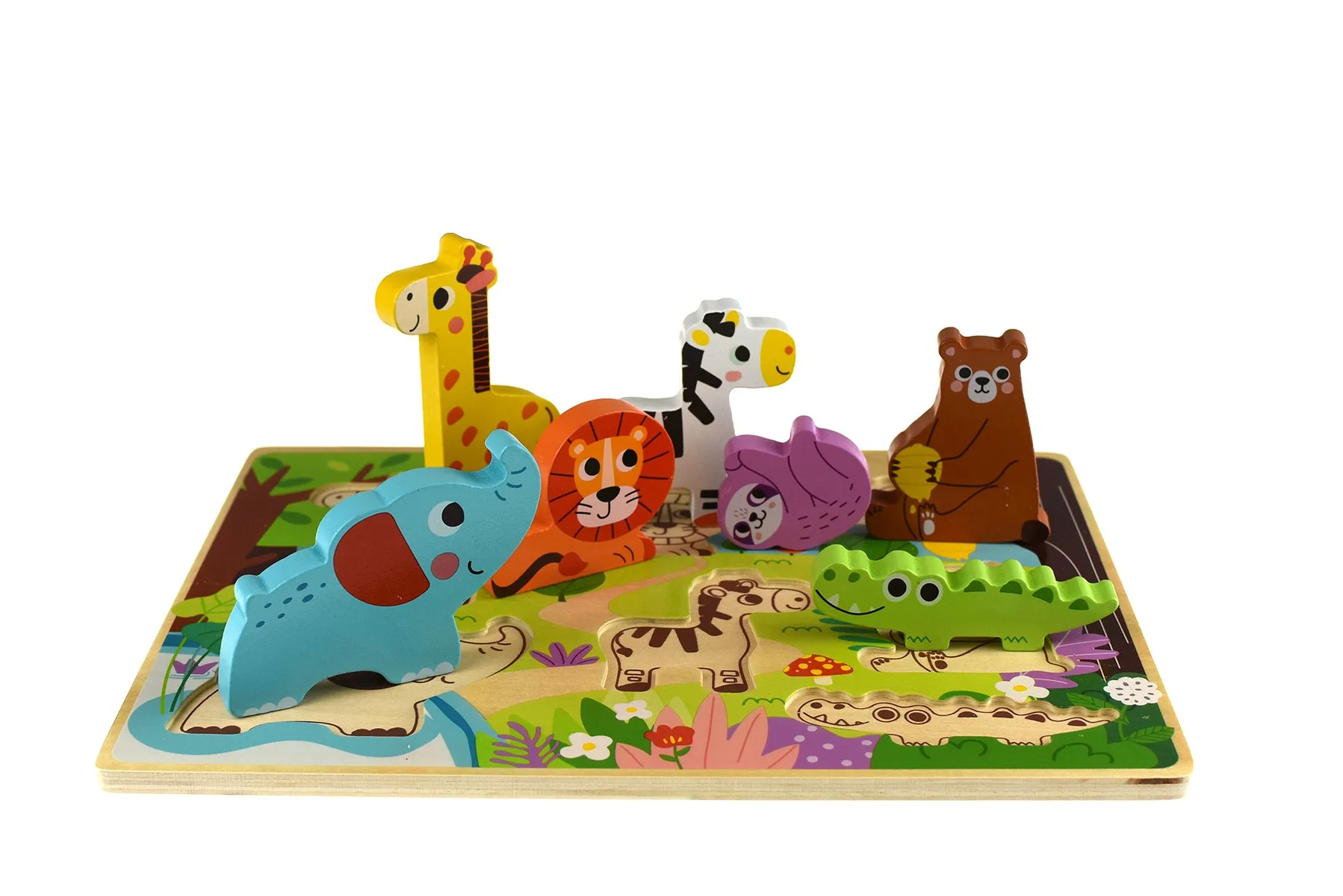 Tooky Toy - CHUNKY PUZZLE - Animals