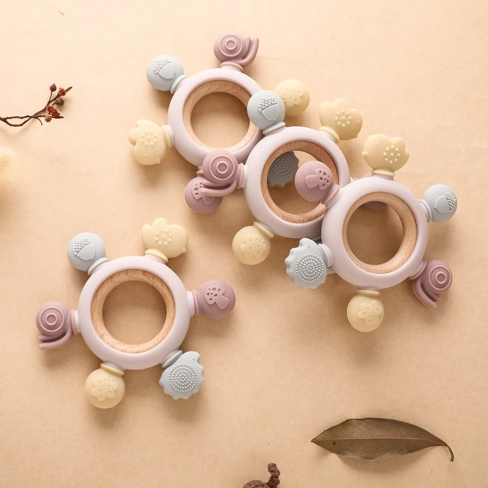 Wooden Baby Forest Teethers