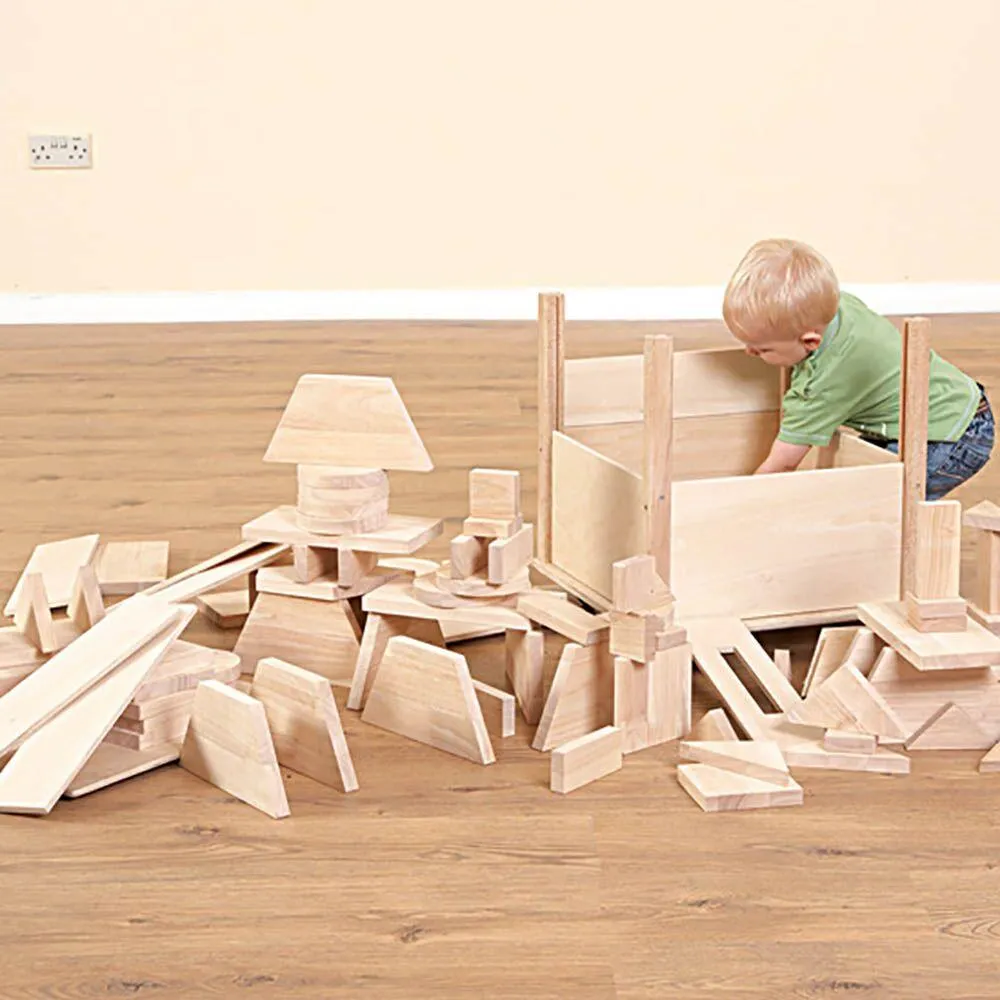 Wooden Creative Crate with Blocks