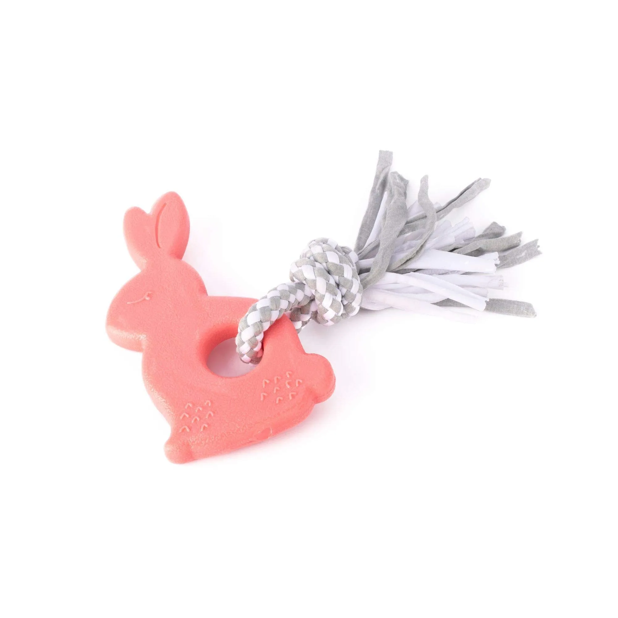 Zippy Paws ZippyTuff Teethers Bunny Rope and Chew Puppy Dog Toy - Small